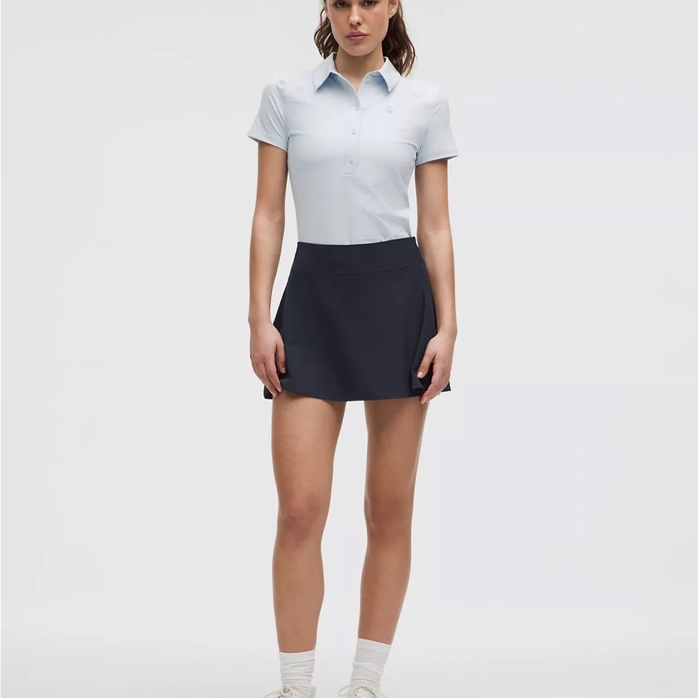 Lululemon Athletica Sky Blue Polo and Midnight Skirt 🚫